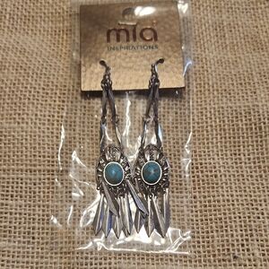 🔥3 For 10🔥 Mia Inspirations Silver and Turquoise Earrings